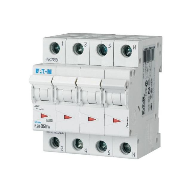 PLSM-C50/3N-MW Wyłącznik nadprądowy 10kA C50A 3P+N 242548 EATON