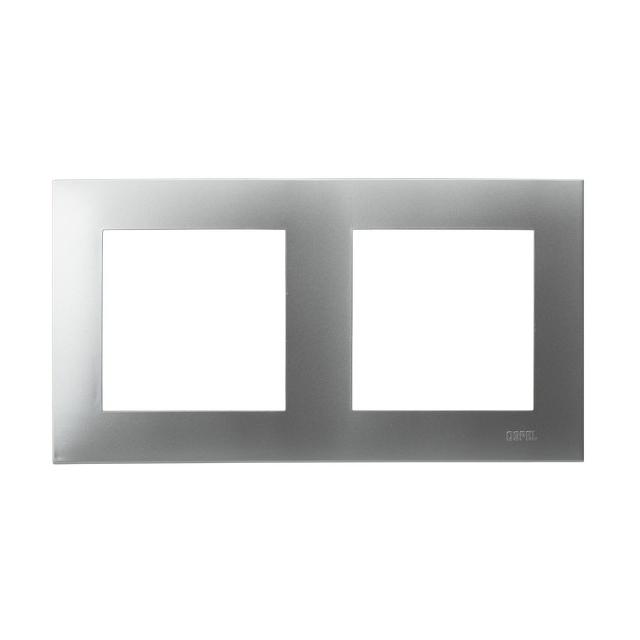 SZAFIR Ramka podwójna - kolor srebro