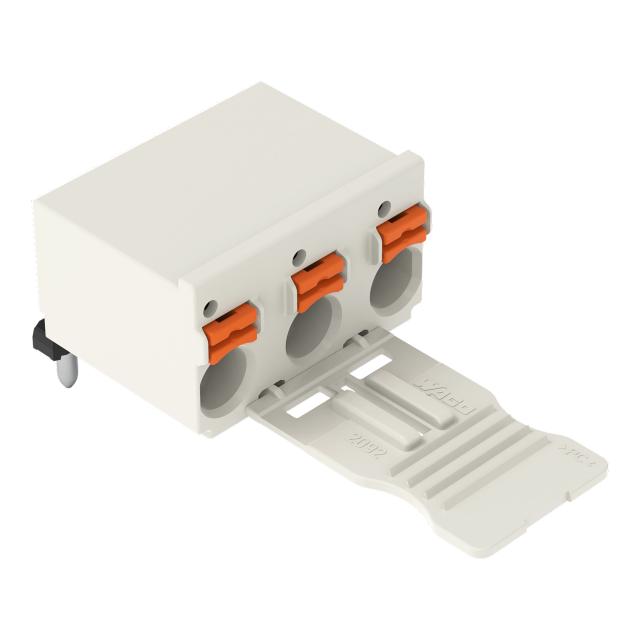Gniazdo picoMAXeCOM raster 7,5mm 3‑biegunowe z kątowymi pinami lutowniczymi z płytką 2092‑3353 /100szt./ WAGO