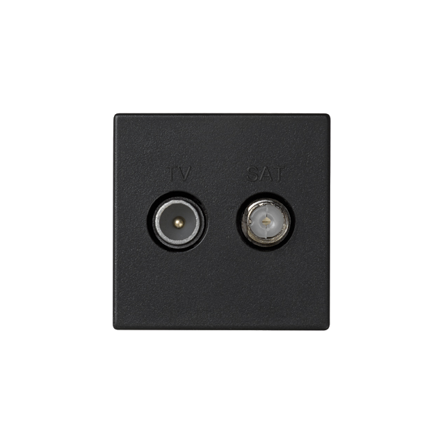 Simon Connect Gniazdo K45 TV-SAT 5-2400 MHz 2dB szary grafit