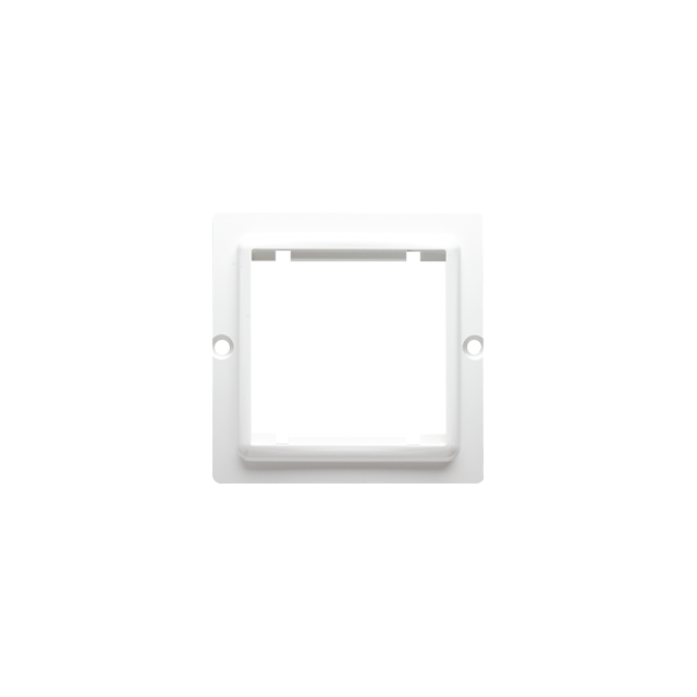 Simon Basic Adapter (przejściówka) na osprzęt standardu 45 × 45 mm. Montaż do puszki na wkręty biały BMA45/11 KONTAKT