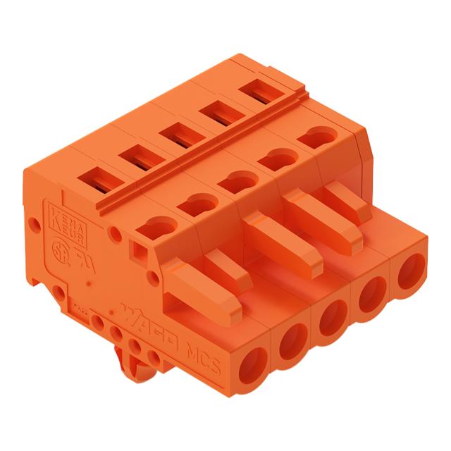 Gniazdo MCS-MIDI Classic 5-biegunowe pomarańczowe raster 5,08mm /100szt./ 231-305/008-000 WAGO
