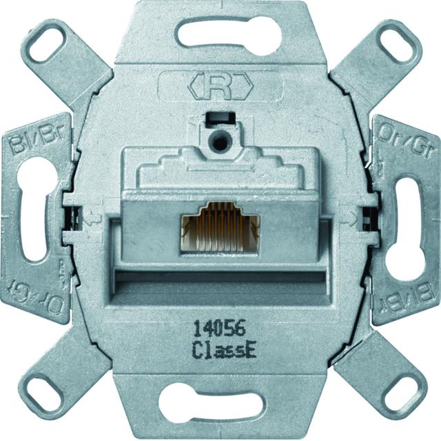 one.platform Gniazdo komputerowe UAE (RJ45) ekranowane kat.6 klasa E (mechanizm) Berker 455401 WDF410766 HAGER