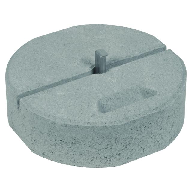 Podstawa betonowa z klinem, B55 17 kg, fi 337 mm, do iglic fi 16 mm