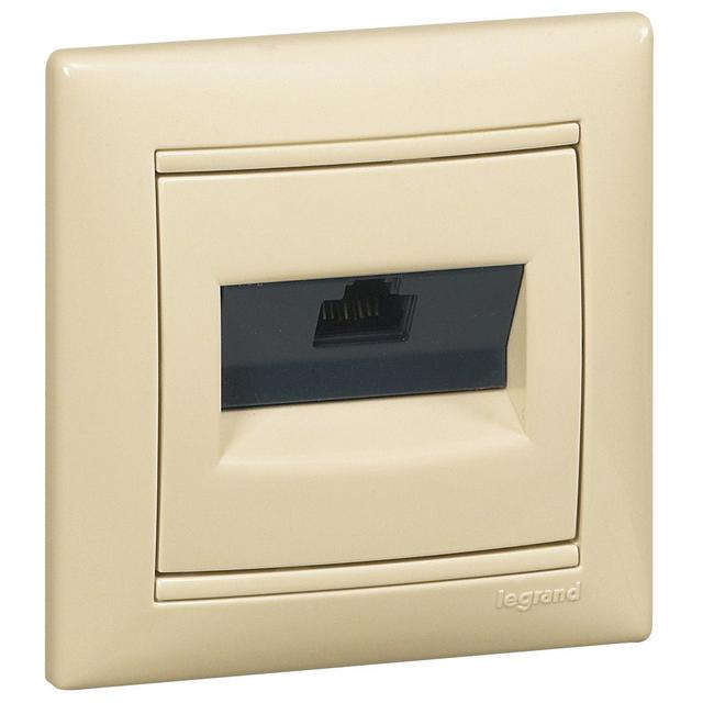 VALENA GNIAZDO 1XRJ45 KAT6 UTP KREM, Legrand