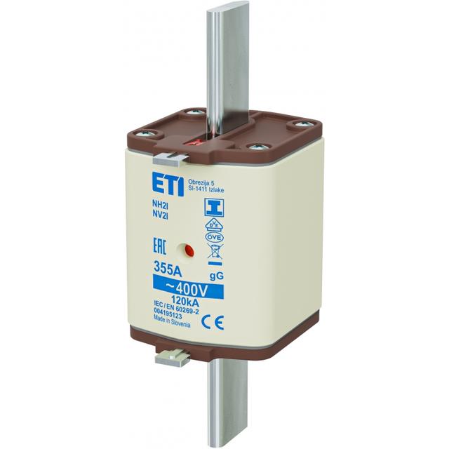 Wkładka topikowa NH zwłoczna KOMBI Zaczepy izolowane NH2/I gG 355A 400V 004195123 ETI