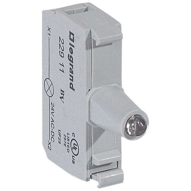 OSMOZ KORPUS DO GŁÓWEK PODŚWIETLANYCH CZERWONY 24 V, ZACISKI ŚRUBOWE, Legrand