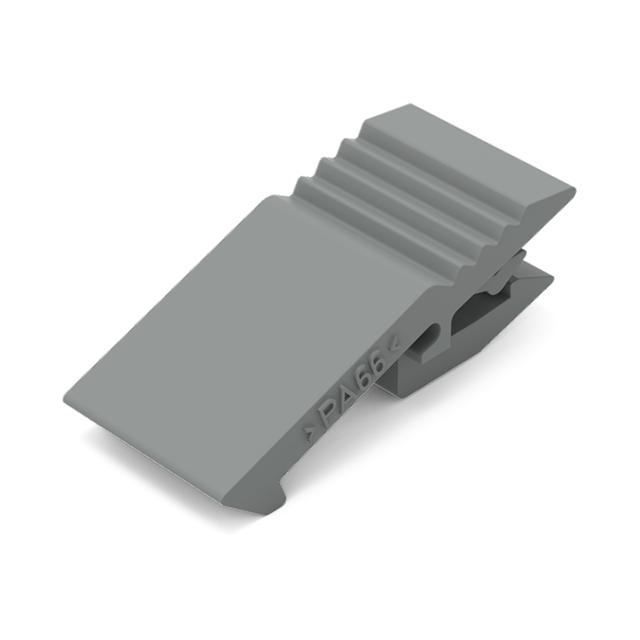 zaczep montażowy do wtyków 2-torowych szary