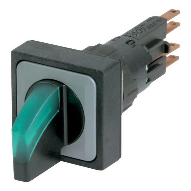 Q25LWK3-GN PRZEŁĄCZNIK PODŚWIETLANY 3 POŁOŻENIA,ZIELONY