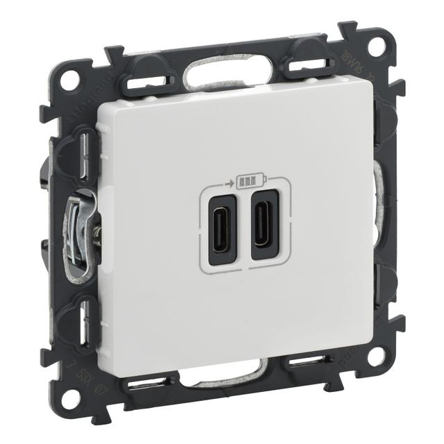 VALIF:B ŁADOWAR 2XUSB TYP C, Legrand