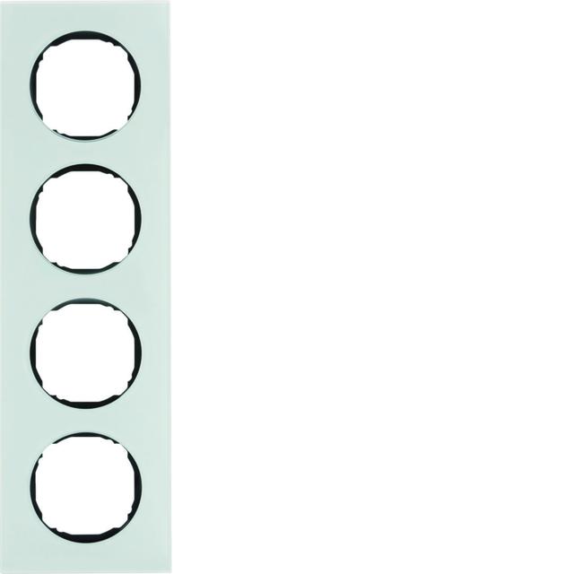 R.8 Ramka 4-krotna, szkło, biały 10142609 HAGER