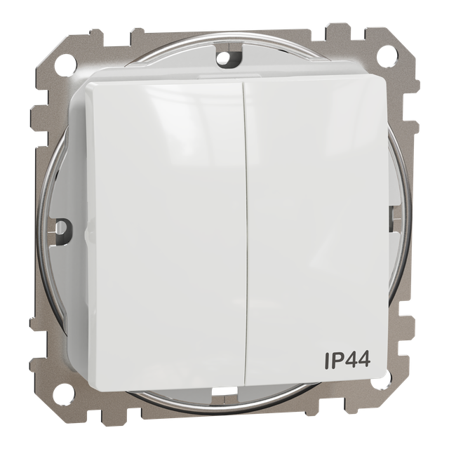 Sedna Design & Elements łącznik podwójny świecznikowy IP44 biały SDD211105 SCHNEIDER