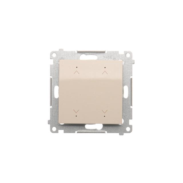 Simon 54 Łącznik/Przycisk roletowy podwójny elektroniczny 230 V złoty mat DEZ2.01/44 KONTAKT