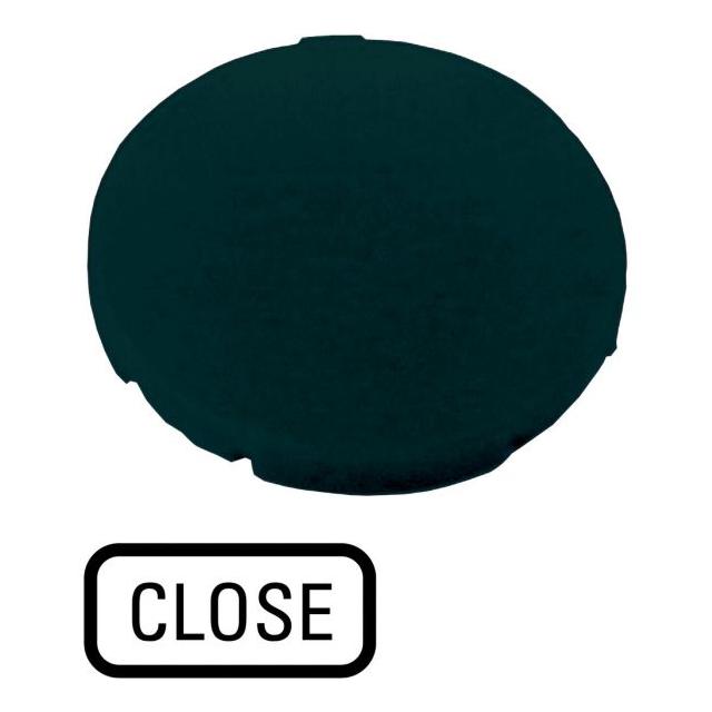 M22-XD-S-GB2 Soczewka przycisku 22mm płaska czarna z opisem /CLOSE/ 218198 EATON