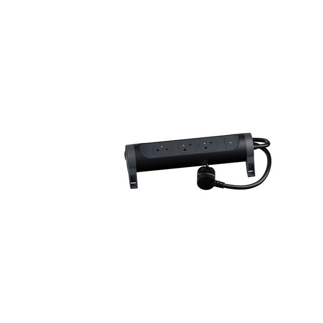 Przedłużacz Premium Obrotowy 3-Gniazdowy Z/U Z Przewodem 1,5Mb 3x1.0Mm2 Czarny/Grafitowy Helmo 049444 LEGRAND