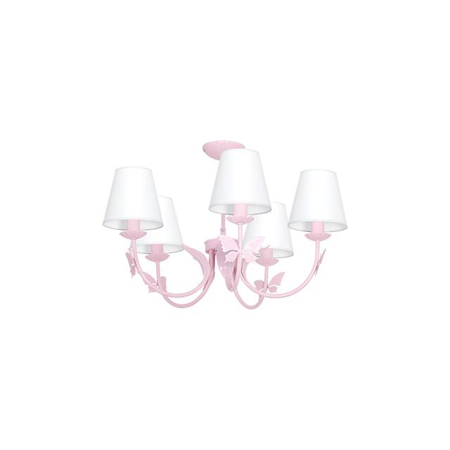 MILAGRO Żyrandol ALICE PINK 5xE14