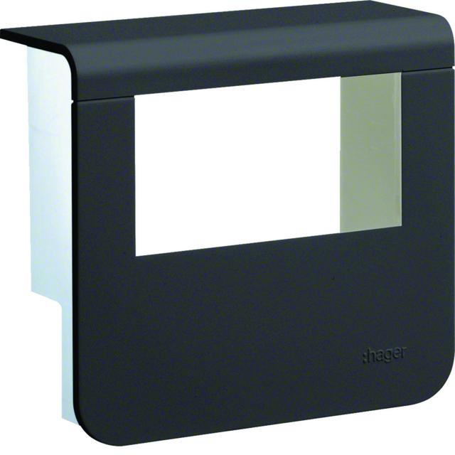 tehalit.SL Pokrywa nośnika urządzeń 20x55 2*45x45 czarny SL200559329011 HAGER