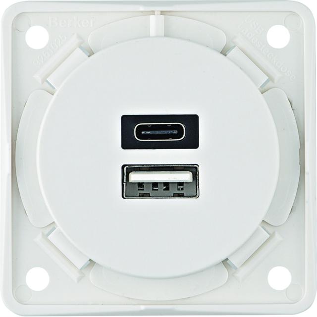 "Integro Gniazdo USB ładowania podwójne A+C, 230V, 3.0 A