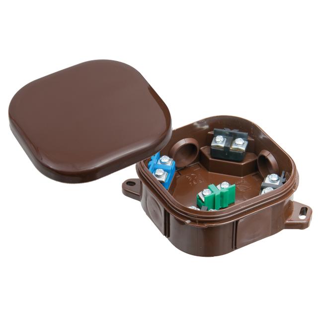 PH 92 x 92 klik - 5 zacisków 4 mm2, IP 54, brązowy