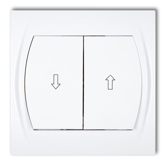 LOGO Łącznik żaluzjowy biały LWP-8 KARLIK