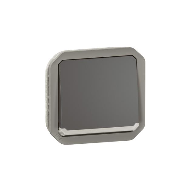 NOWE PLEXO - ŁĄCZNIK DWUBIEGUNOWY MECHANIZM 10 AX - 250V ANTRACYT 069827L LEGRAND