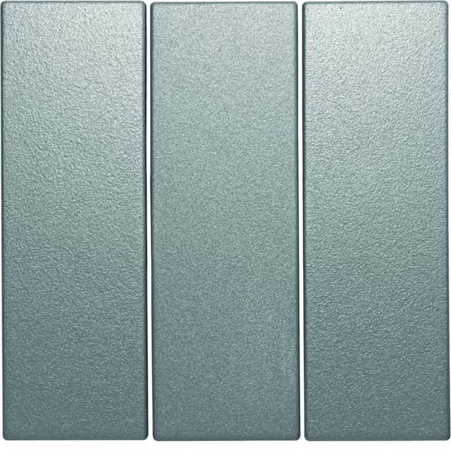 BERKER B.Kwadrat/B.7 Klawisze do łącznika 3-klawiszowego aluminium mat lakierowana 16651404 HAGER
