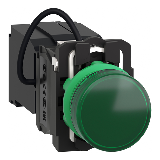 Harmony XB5 Lampka sygnalizacyjna zielona LED 400V plastikowa typowa XB5AV5B3 Schneider