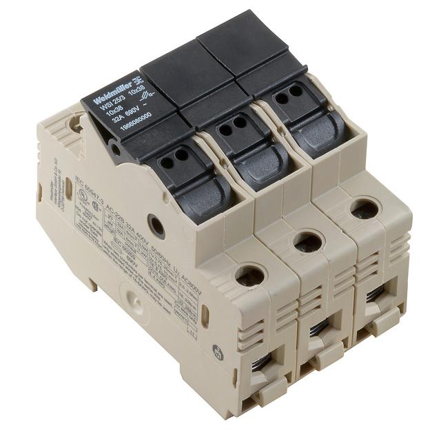 WSI 25/3 10X38 Złączka szynowa z bezpiecznikiem /4szt./ WEIDMULLER