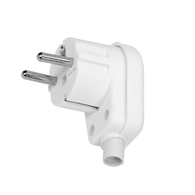 Wtyczka kątowa Uni-schuko rozbieralna biała OR-AE-13182 ORNO