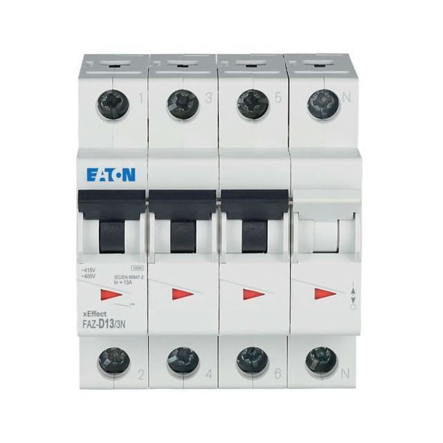 FAZ-D13/3N Wyłącznik nadprądowy 15kA D13A 3P+N 278996 EATON