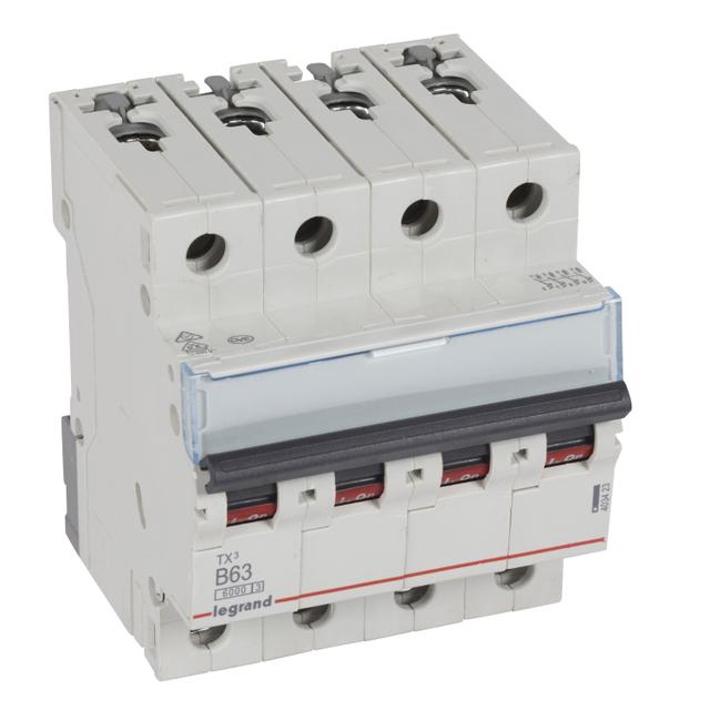 Wyłącznik Nadprądowy S 304 4P B63A 6kA TX3 403423 LEGRAND