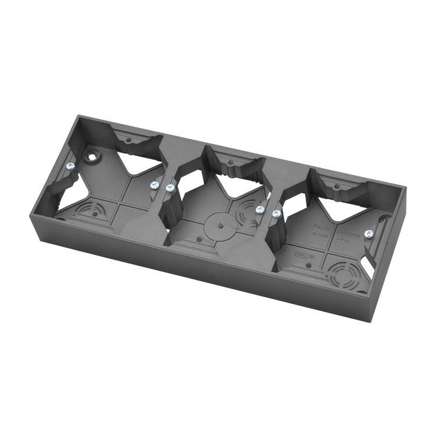 ARIA Puszka instalacyjna potrójna - kolor szary mat