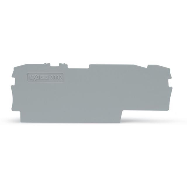 Ścianka końcowa/wewnętrzna gr. 1mm szara /25szt./ 2002-1791 WAGO