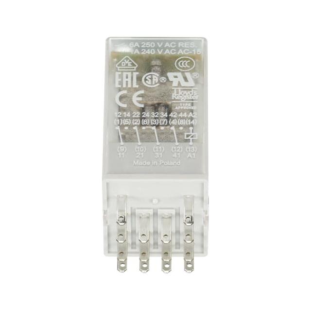 Przekaźnik CR-M024AC4L, A1-A2=24V AC, 4 styki c/o 250V/6A, LED 1SVR405613R0100 ABB