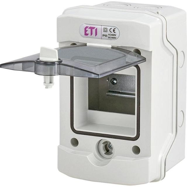 Rozdzielnica natynkowa 1x4 IP65 drzwi transparentne ECH-4G 001101060 ETI