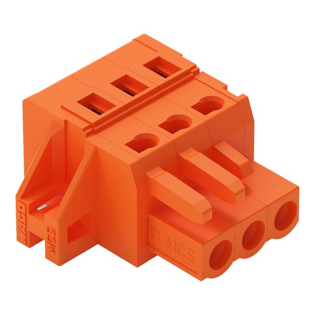 1-przewodowe gniazdo CAGE CLAMP pomarańczowa /50szt./ 231-303/031-000 WAGO