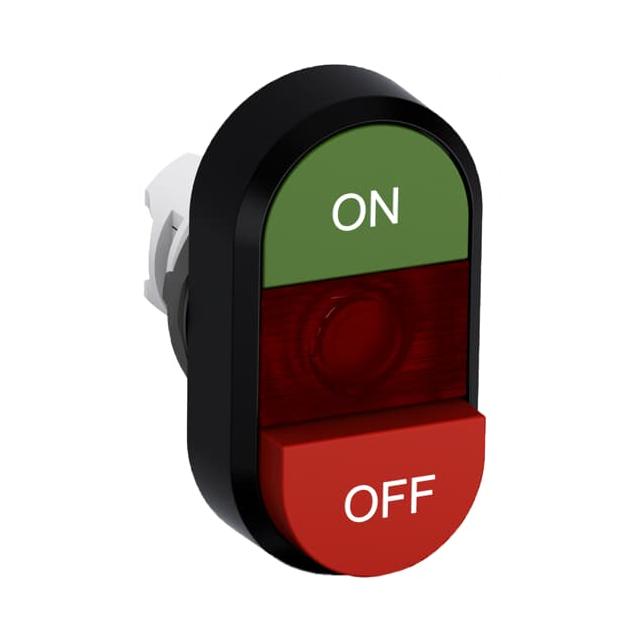 Przycisk podwójny ON-OFF czerwone pole podświetlany MPD14-11R