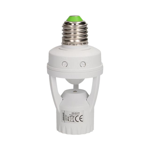 Gniazdo żarówki z czujnikiem ruchu 360st. IP20 gwint E27 1x60W OR-CR-210 ORNO
