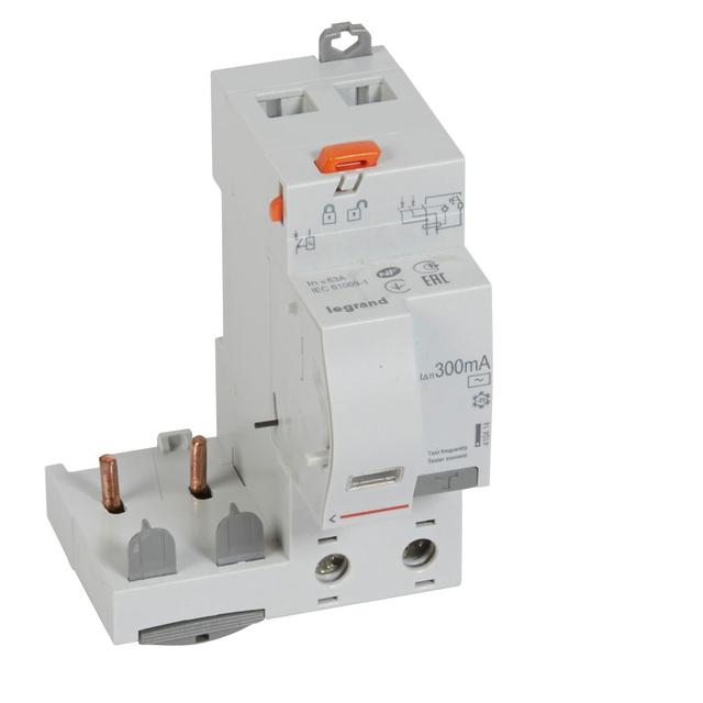 BLOK RÓŻNICOWOPRĄDOWY PR 302 2P 63A 300MA TYP AC SERII DX3, Legrand