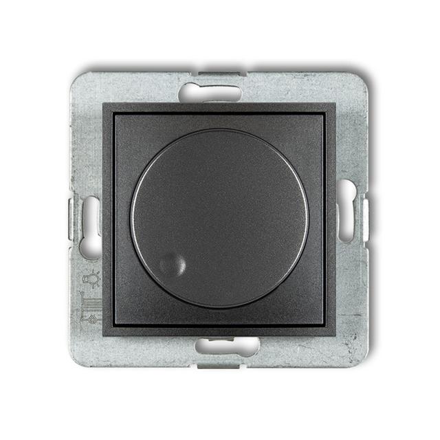 MINI Mechanizm elektronicznego regulatora oświetlenia przyciskowo-obrotowego do lamp LED grafitowy