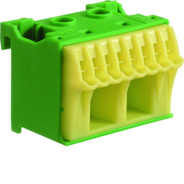 QuickConnect Blok samozacisków ochronny zielony 2x16+8x4mm2 szer. 45mm KN10E HAGER