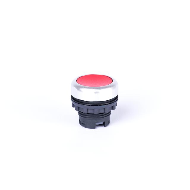 Ex9P1 F r Główka z przyciskiem płaskim z samopowrotem bez nadruku czerwona 105615