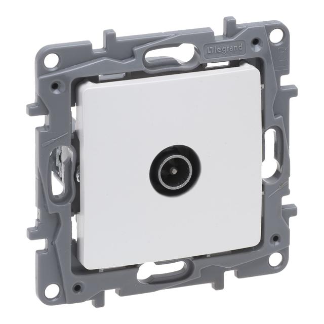 NILOE SELECTION - GNIAZDO TV - 9.5 MĘSKIE KOŃCOWE DO INSTALACJI TYPU GWIAZDA 1 DB PERŁA, Legrand