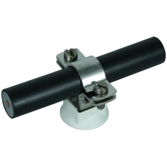 Wspornik do H VI/CUI, o fi 20-23 mm z podstawką z tworzywa, stal nierdzewna NIRO