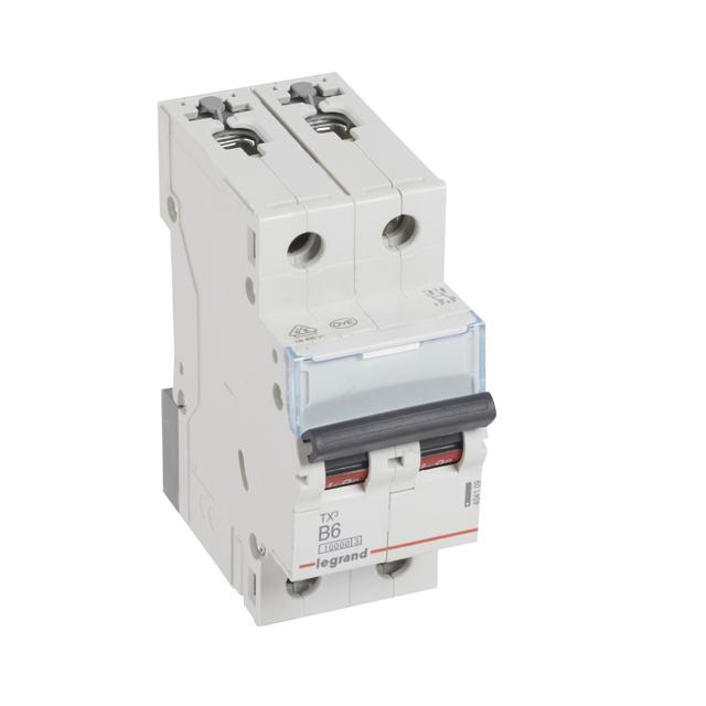Wyłącznik Nadprądowy S 312 2P B6A 10000A TX3 404109 LEGRAND