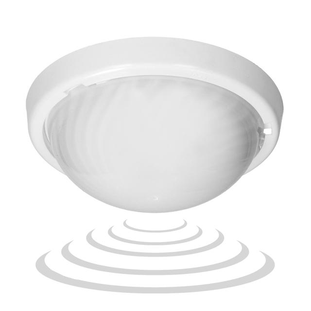 7070T/MAT-ALFA/MS/PL oprawa oświetleniowa z mikrofalowym czujnikiem ruchu 75W E27 IP44 IK10 po A2210