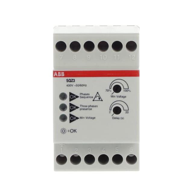 SQZ3 przekaźnik monitorujący zaniki i kolejność faz L1,L2,L3=400VAC