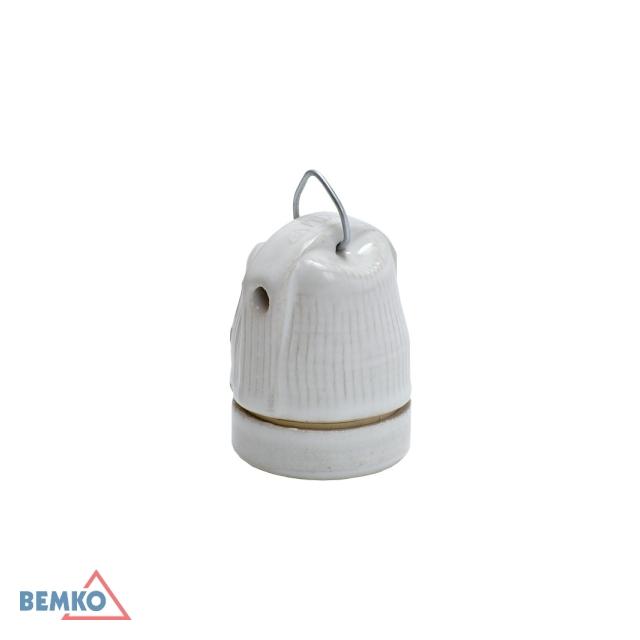 OPRAWKA CERAMICZNA E27 Z UCHWYTEM