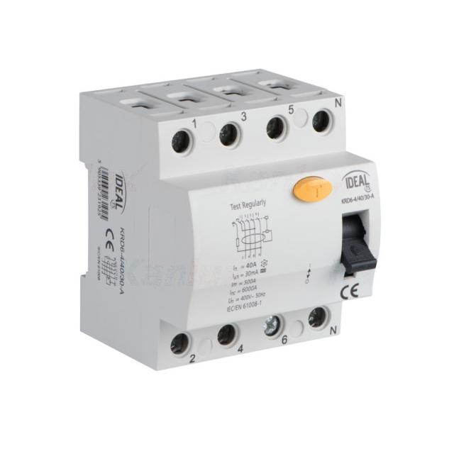 Wyłącznik różnicowo-prądowy KRD6-4/40/30-A