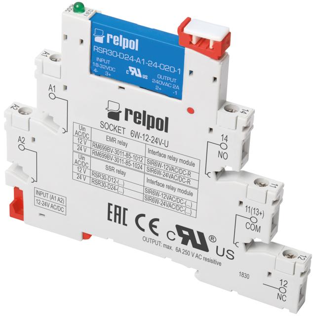 Przekaźnik interfejsowy SIR6W-12VAC/DC-C 1Z 12V AC/DC RELPOL